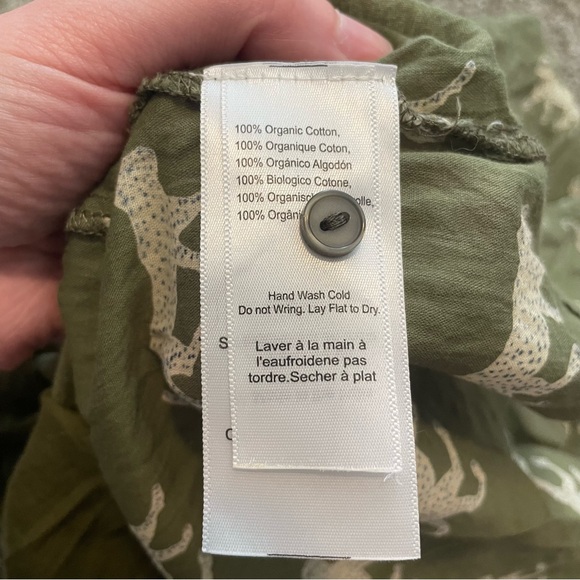 Emerson Fry India Collection Frances blouse olive green cheetah - Picture 6 of 7